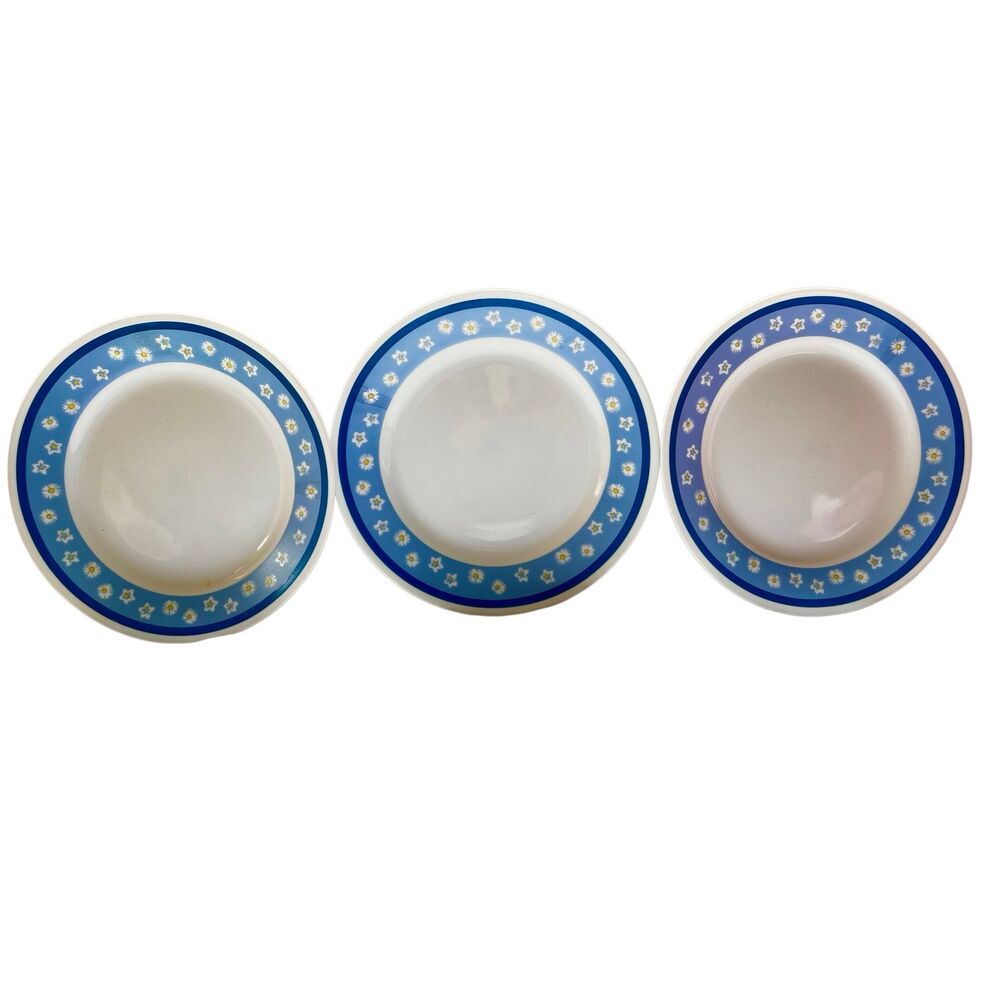 Vintage Set of 3 Corelle Sundrops Medium Lunch Plates